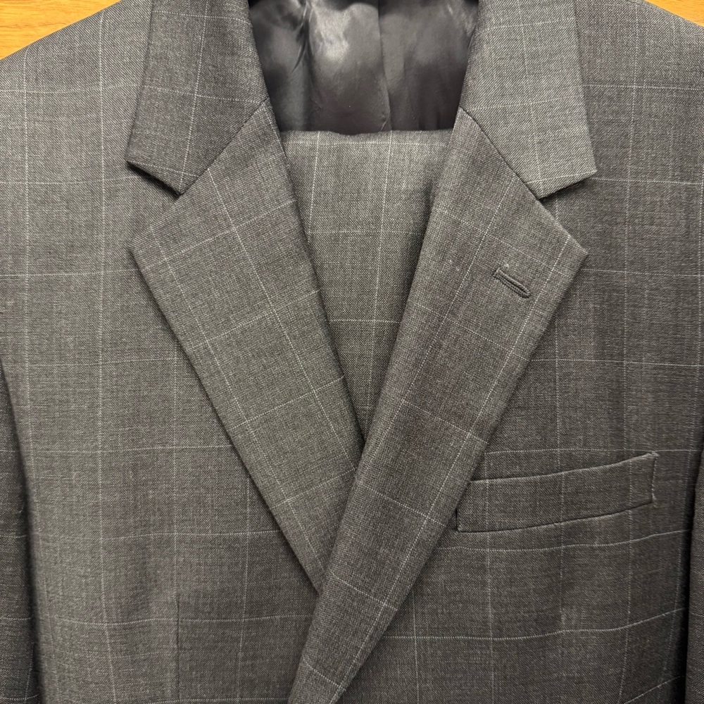 Jos. A. Bank Gray Sport Coat with Padded Shoulders